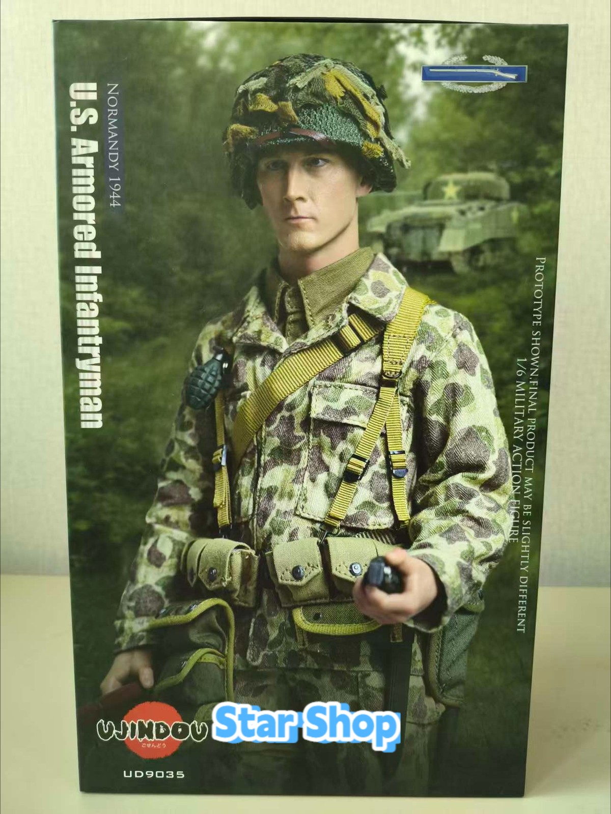 New UJINDOU UD9035 WWII US Armored Infantryman Normandy 1944 1/6 Figure in stock