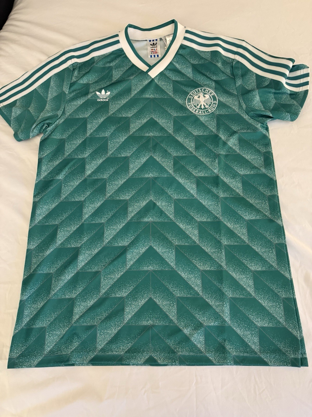 Germany 1990 away Sz M Adidas Originals reissue shirt jersey soccer Deutschland