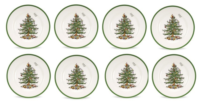 Spode Christmas Tree set of 8 x 10.5 Spode Christmas Tree set of 8 x 10.5