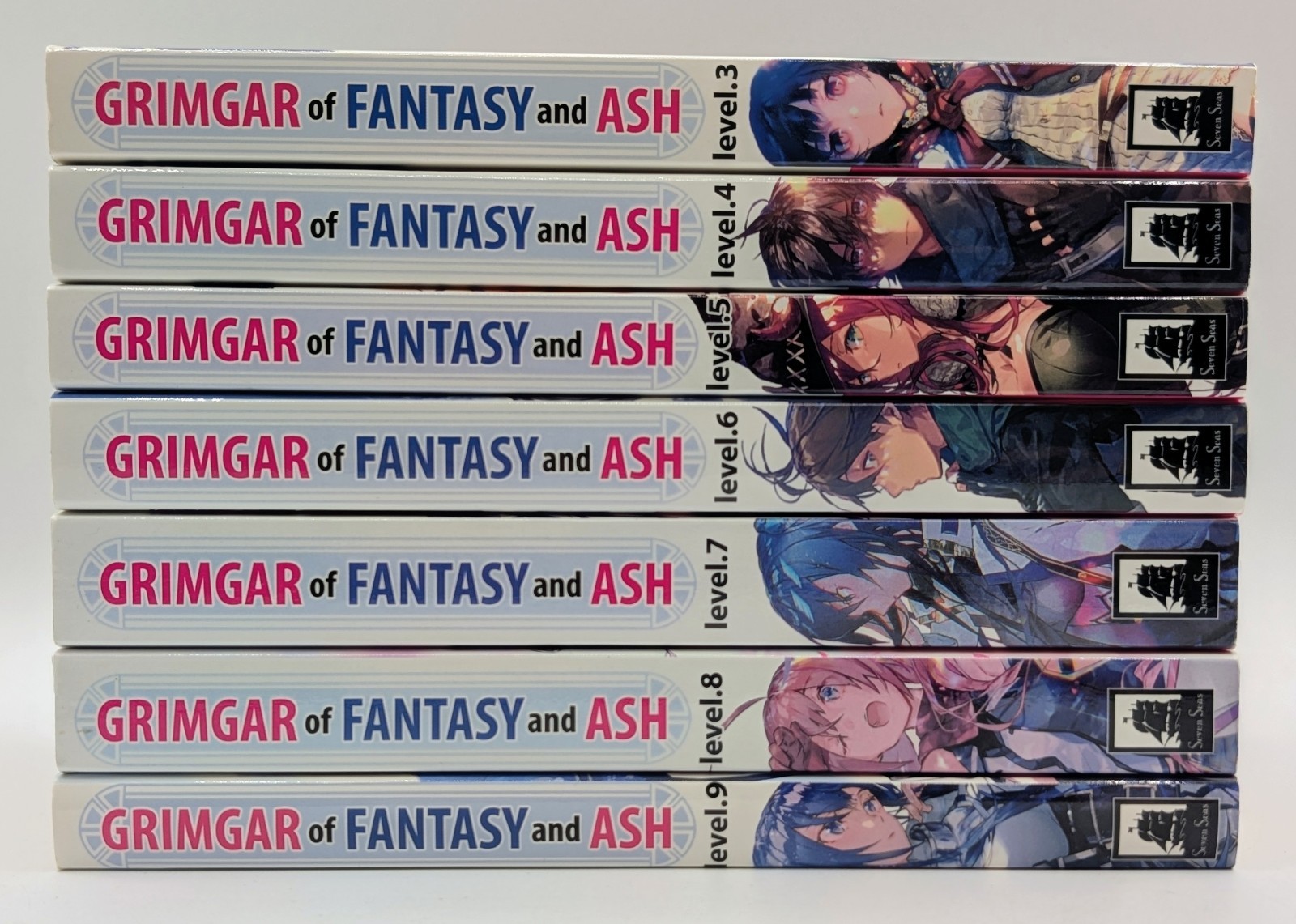Grimgar of Fantasy and Ash Light Novel Vol 3-9 English Seven Seas 7 Book Lot