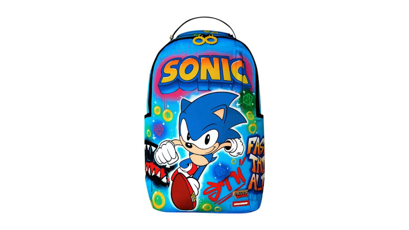 Size US  - Sprayground Sonic on the Run 91 Backpack Multicolor - New