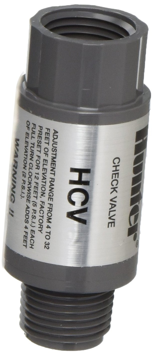 Hunter HCV Adjustable Check Valve for Low Head Drainage Outdoor Use