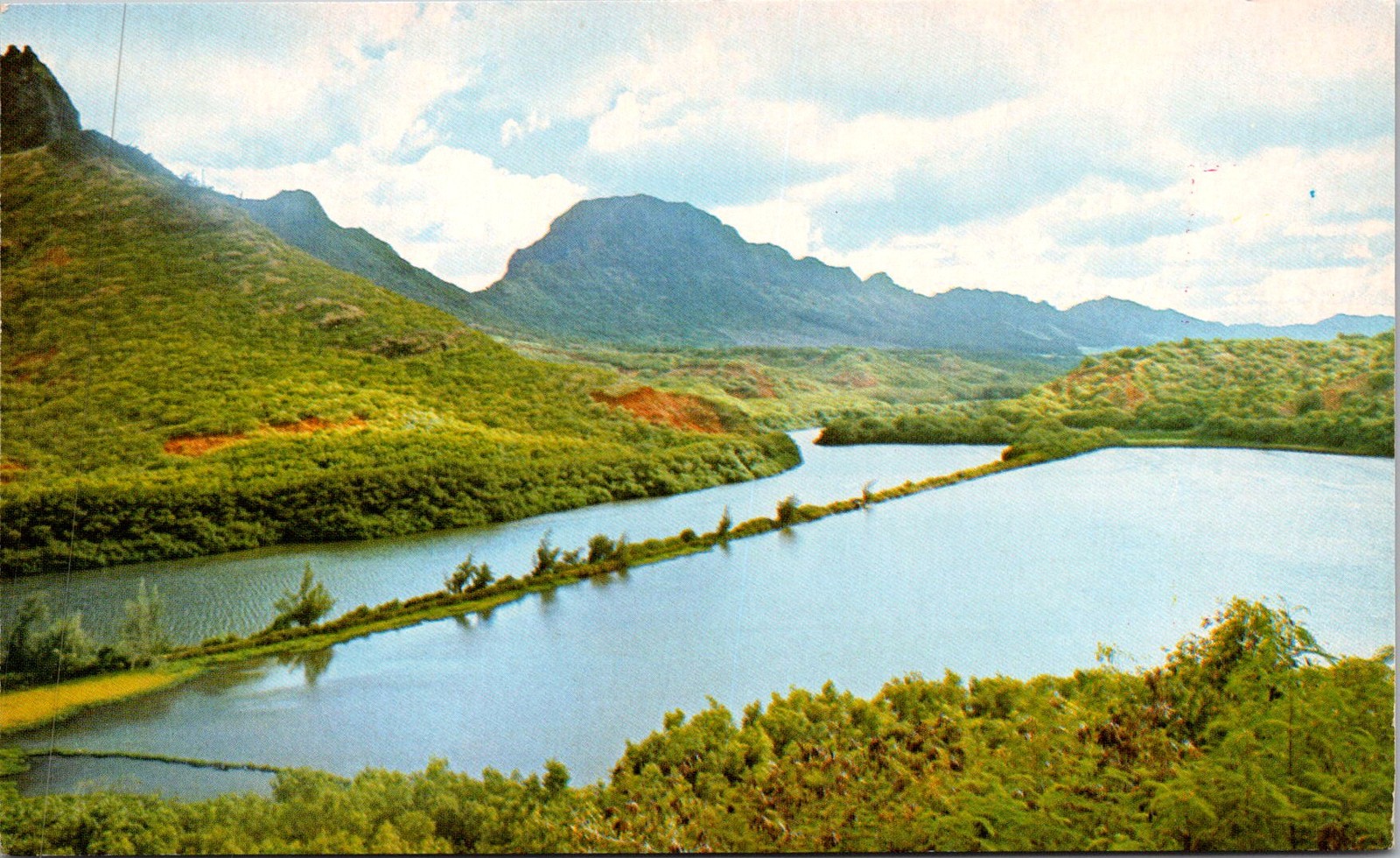 Menehune Fish Pond Kauai Hawaii Vintage Postcard 5P18-17 Menehune Fish Pond Kauai Hawaii Vintage Postcard 5P18-17