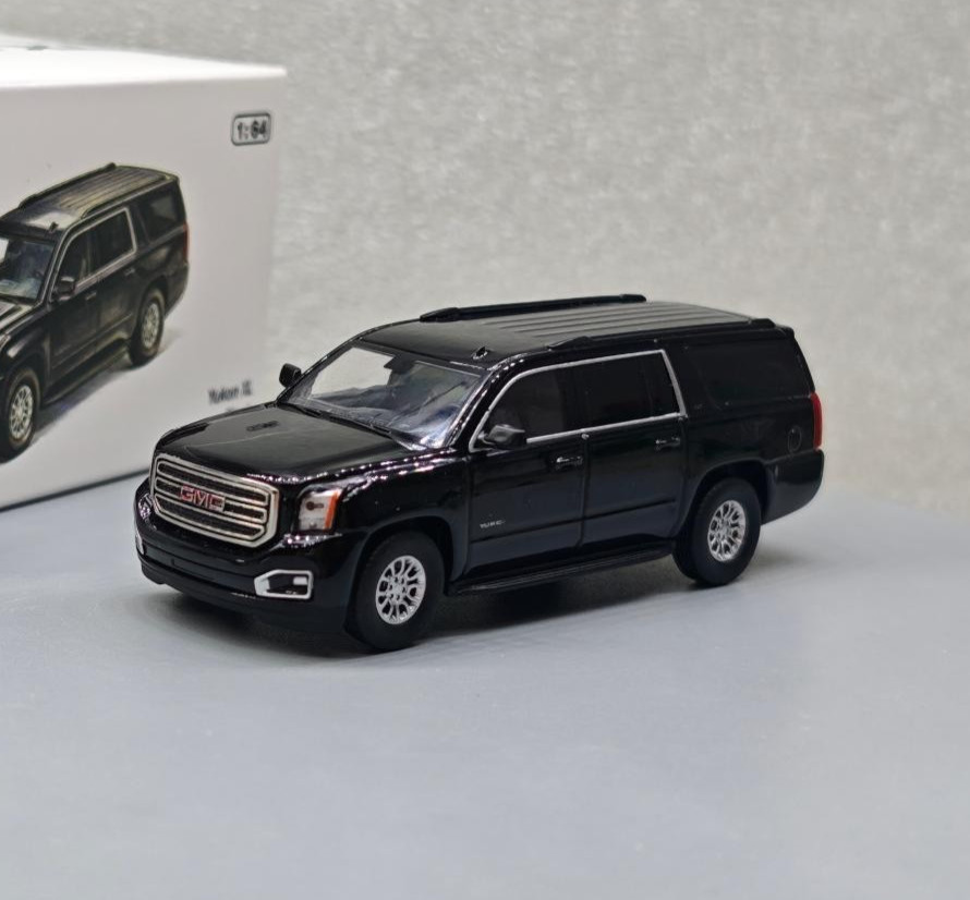 596 1/64 GMC Yukon XL #151 Black Diecast Car Model