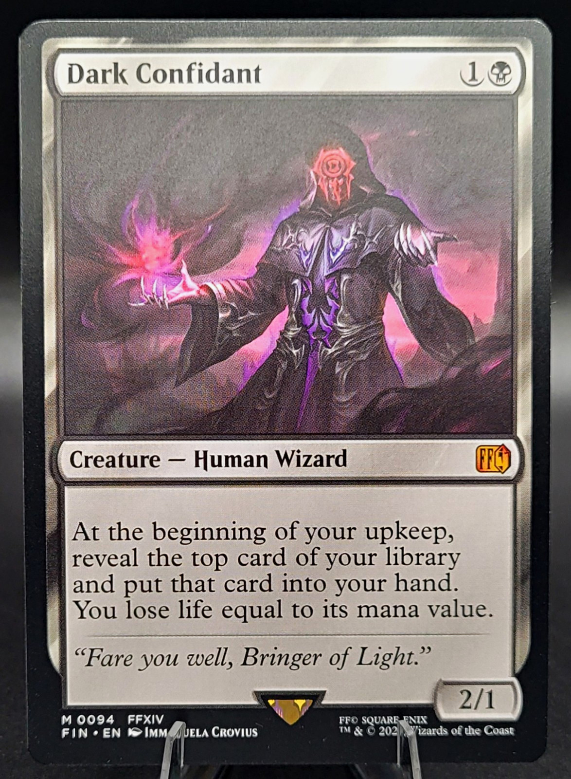 Wizards Of The Coast MTG Dark Confidant Final Fantasy Regular #0094 Wizards Of The Coast MTG Dark Confidant Final Fantasy Regular #0094