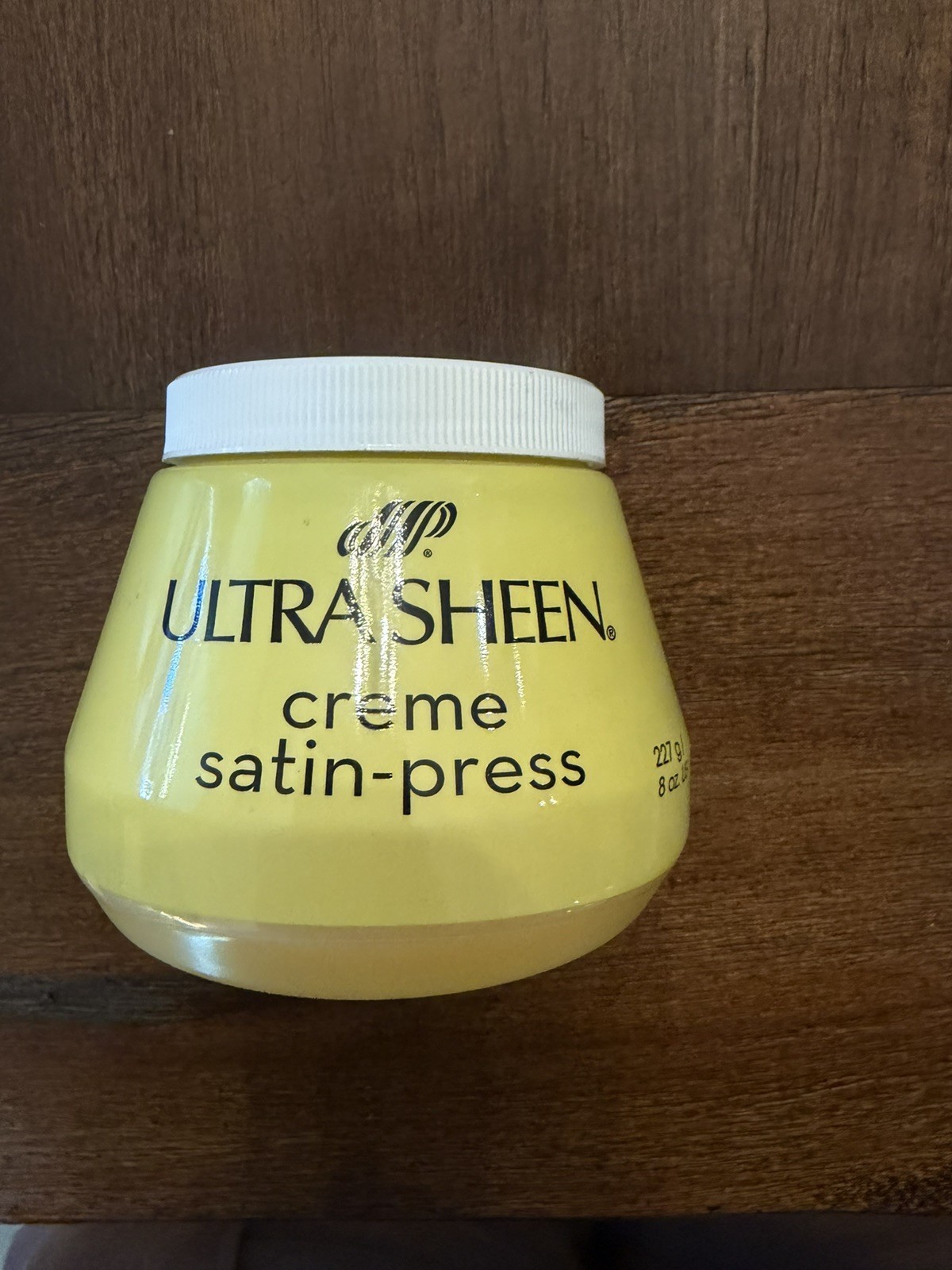 Ultra Sheen Creme Satin Press Yellow Hair Cream 8 Oz NEW Ultra Sheen Creme Satin Press Yellow Hair Cream 8 Oz NEW