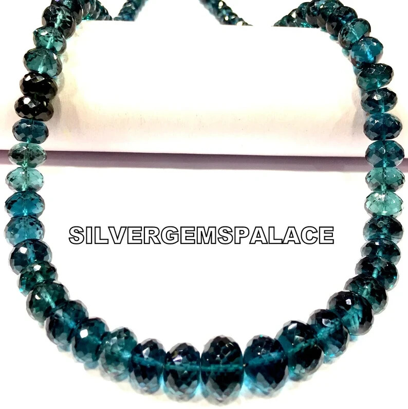 AAAA+Extremely Beautiful~London TopazFaceted Beads Rondelle Topaz Gemstone Beads