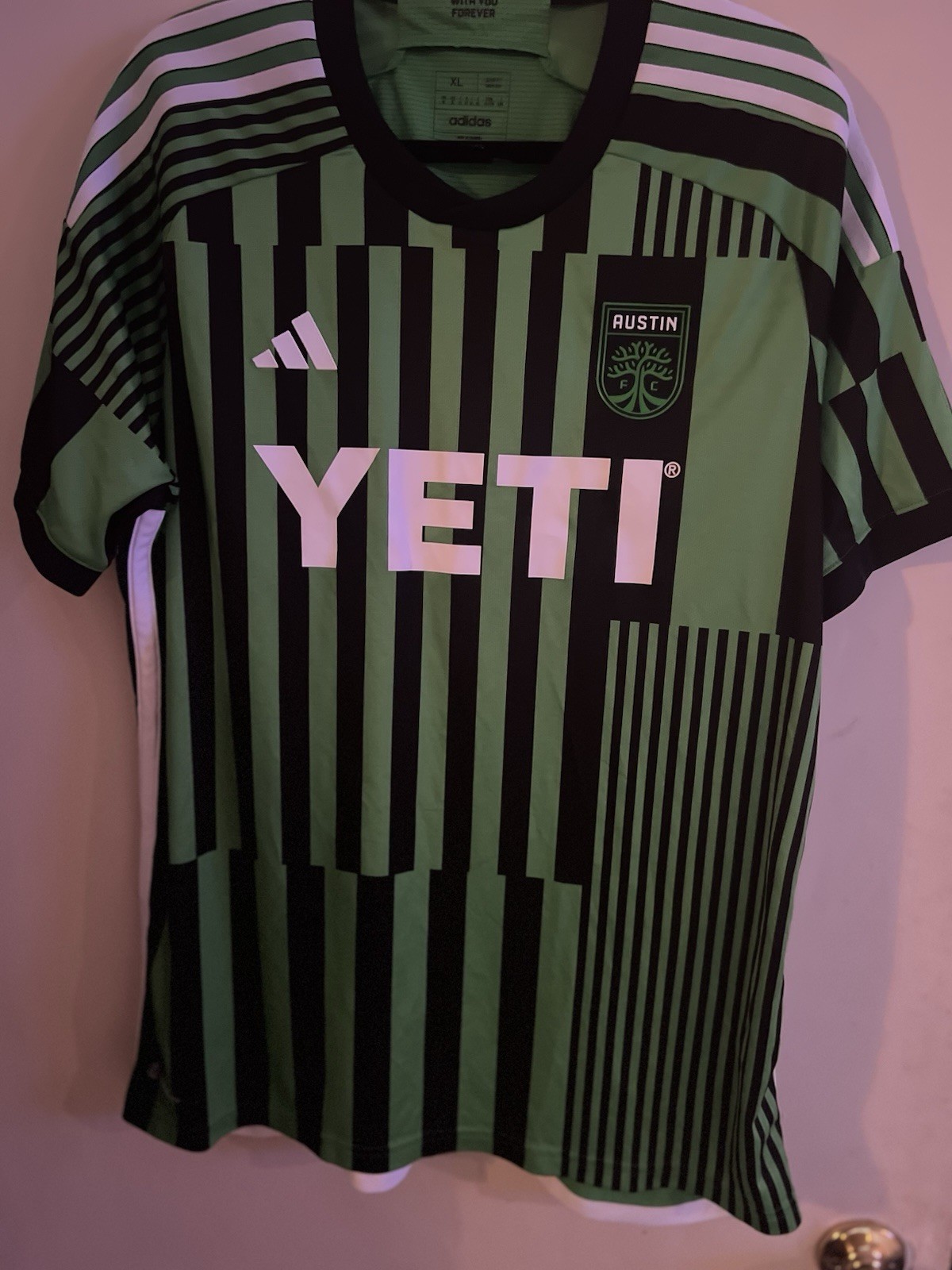 Adidas Austin FC Home Soccer Jersey Mens XLarge Slim Green MLS 2023/2024 Adult Adidas Austin FC Home Soccer Jersey Mens XLarge Slim Green MLS 2023/2024 Adult