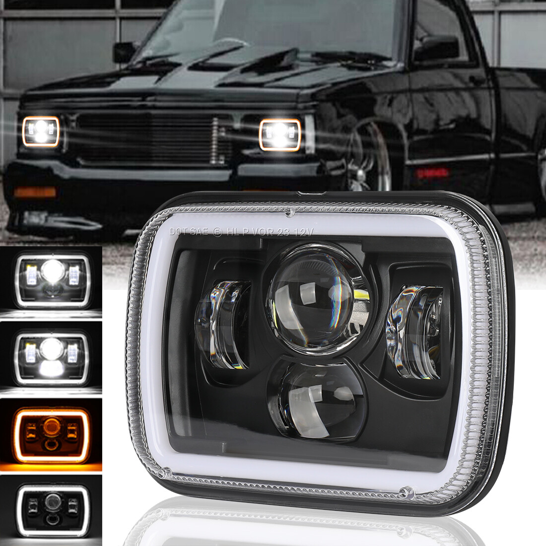 Fit Chevy S10 Pickup 1982-1993 5x7 7x6 Fit Chevy S10 Pickup 1982-1993 5x7 7x6
