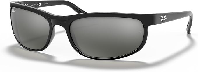 Ray-Ban Predator 2 RB2027 601/W1 62mm Black Grey Mirror Polarized Sunglasses