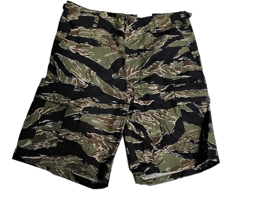 Tru-Spec Vietnam Tiger Stripe BDU Shorts W/Zip Fly 100% Cotton RS 4258 6 Pocket Tru-Spec Vietnam Tiger Stripe BDU Shorts W/Zip Fly 100% Cotton RS 4258 6 Pocket