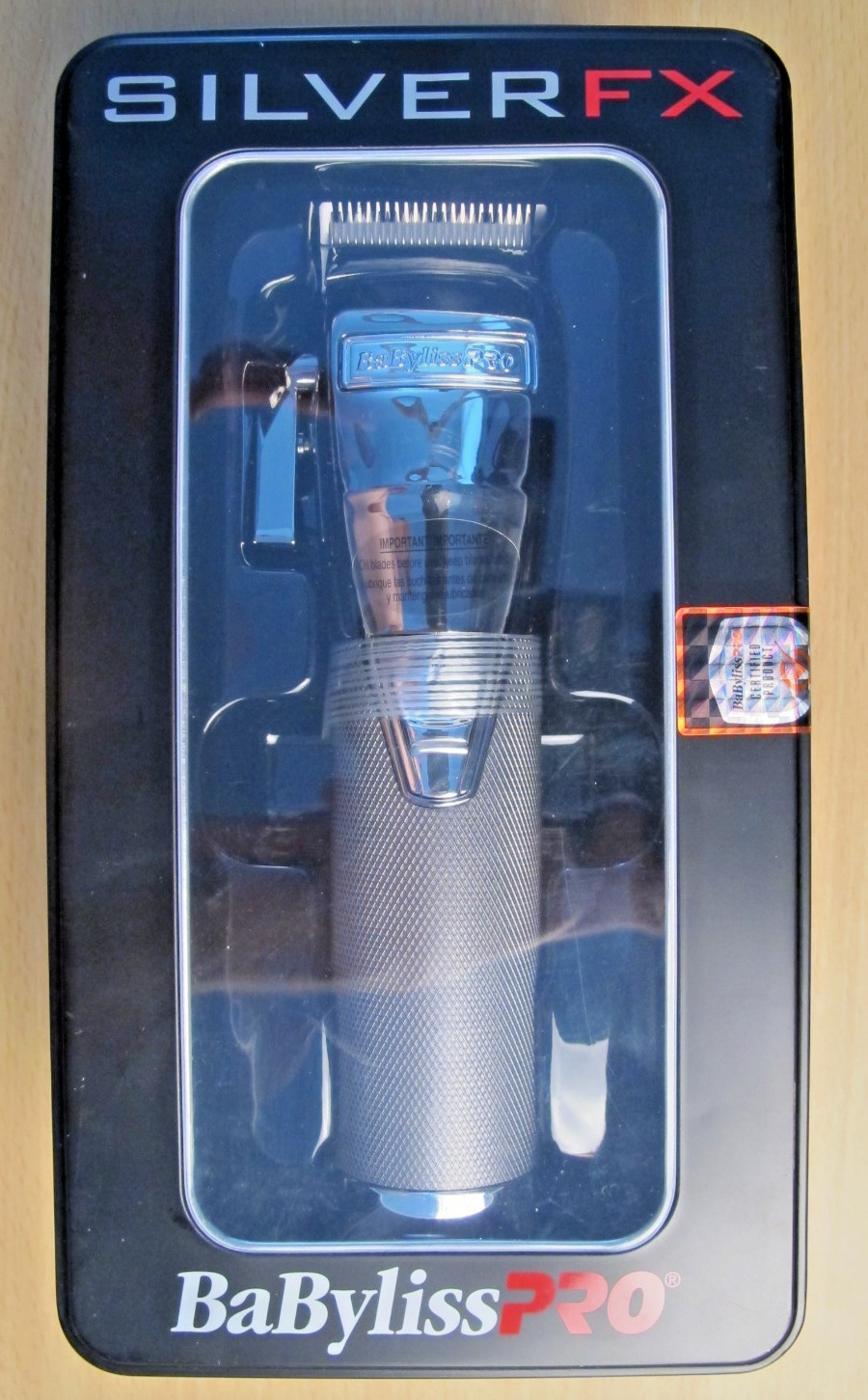 BaBylissPRO Metal  Lithium-Ion  Cordless Clipper  Silver FX FX870S Unused