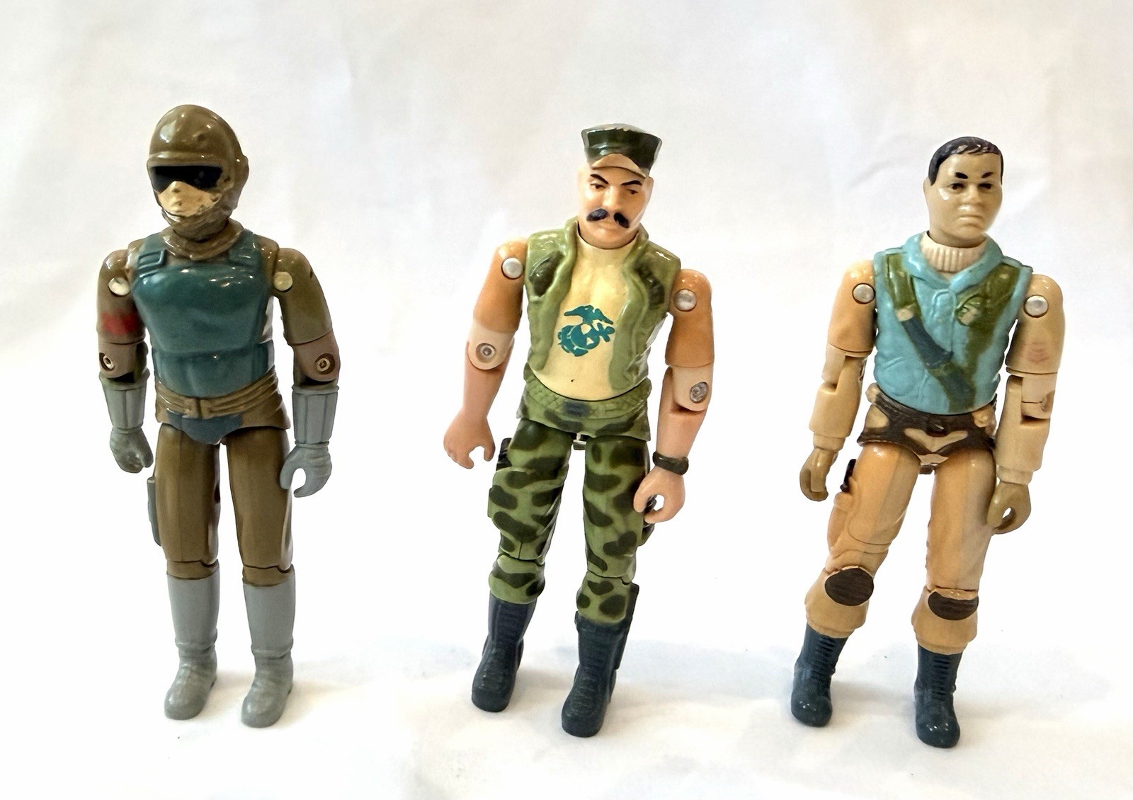 Vintage 1983 GI Joe ARAH Damaged Action Figure Lot - Gung-Ho Airborne Tripwire Vintage 1983 GI Joe ARAH Damaged Action Figure Lot - Gung-Ho Airborne Tripwire