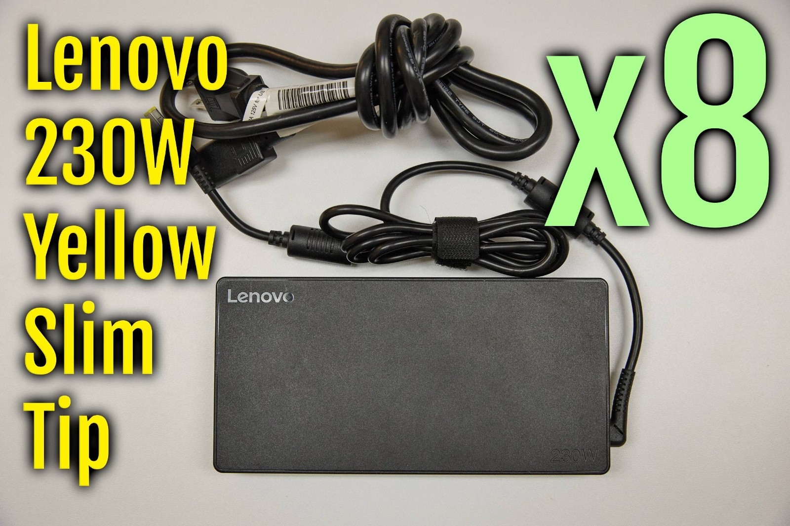 Lot 8x GENUINE OEM Lenovo Charger ADL230NLC3A 230W 20V AC Adapter Slim Tip Lot 8x GENUINE OEM Lenovo Charger ADL230NLC3A 230W 20V AC Adapter Slim Tip