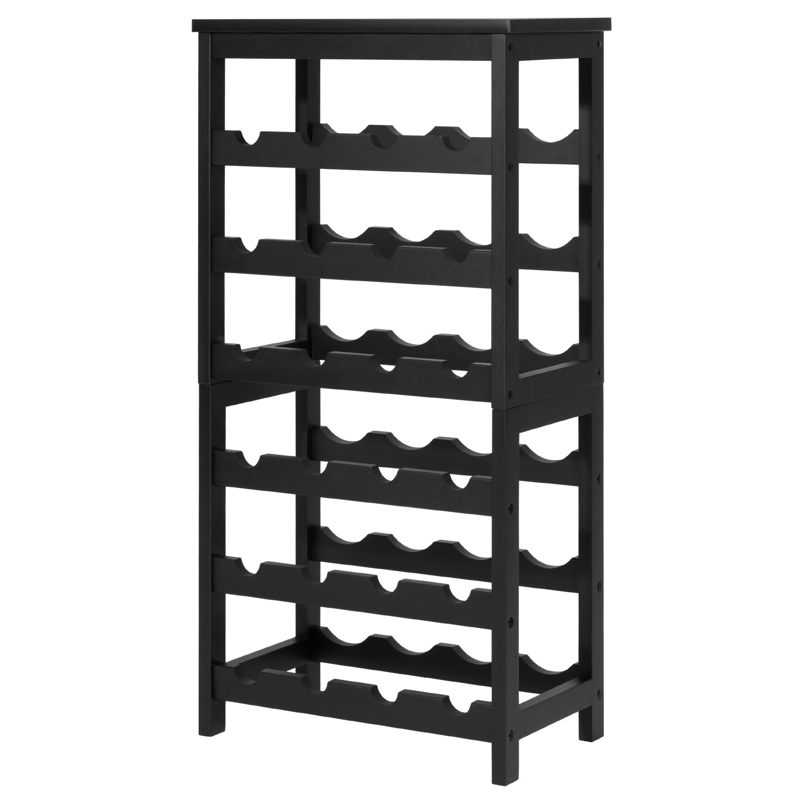 Uimoso 24-Bottle 6-Tier Wine Rack Freestanding Floor Storage Organizer