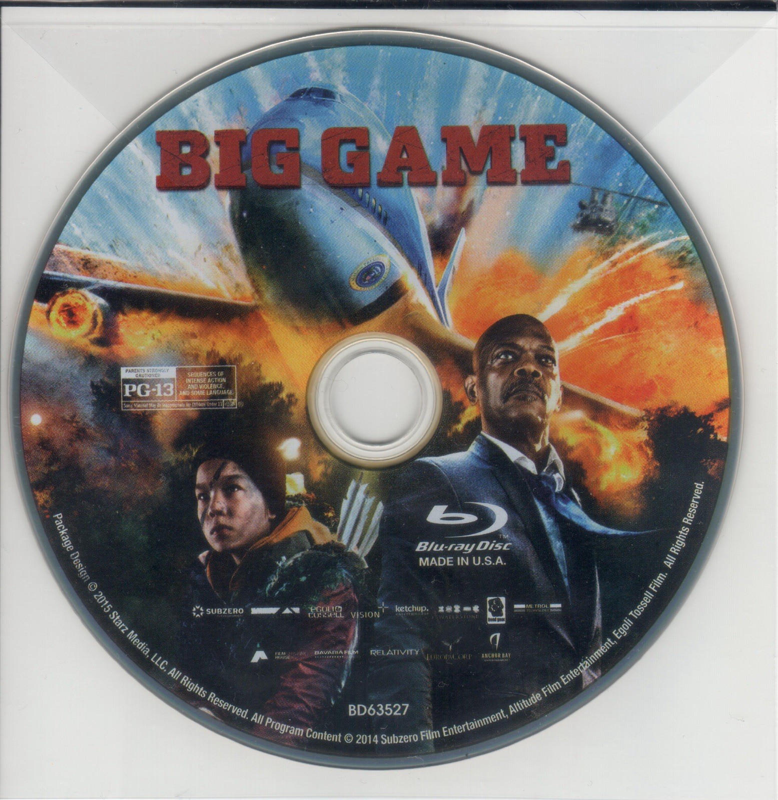 BIG GAME (Blu-ray, 2014) *DISC ONLY*