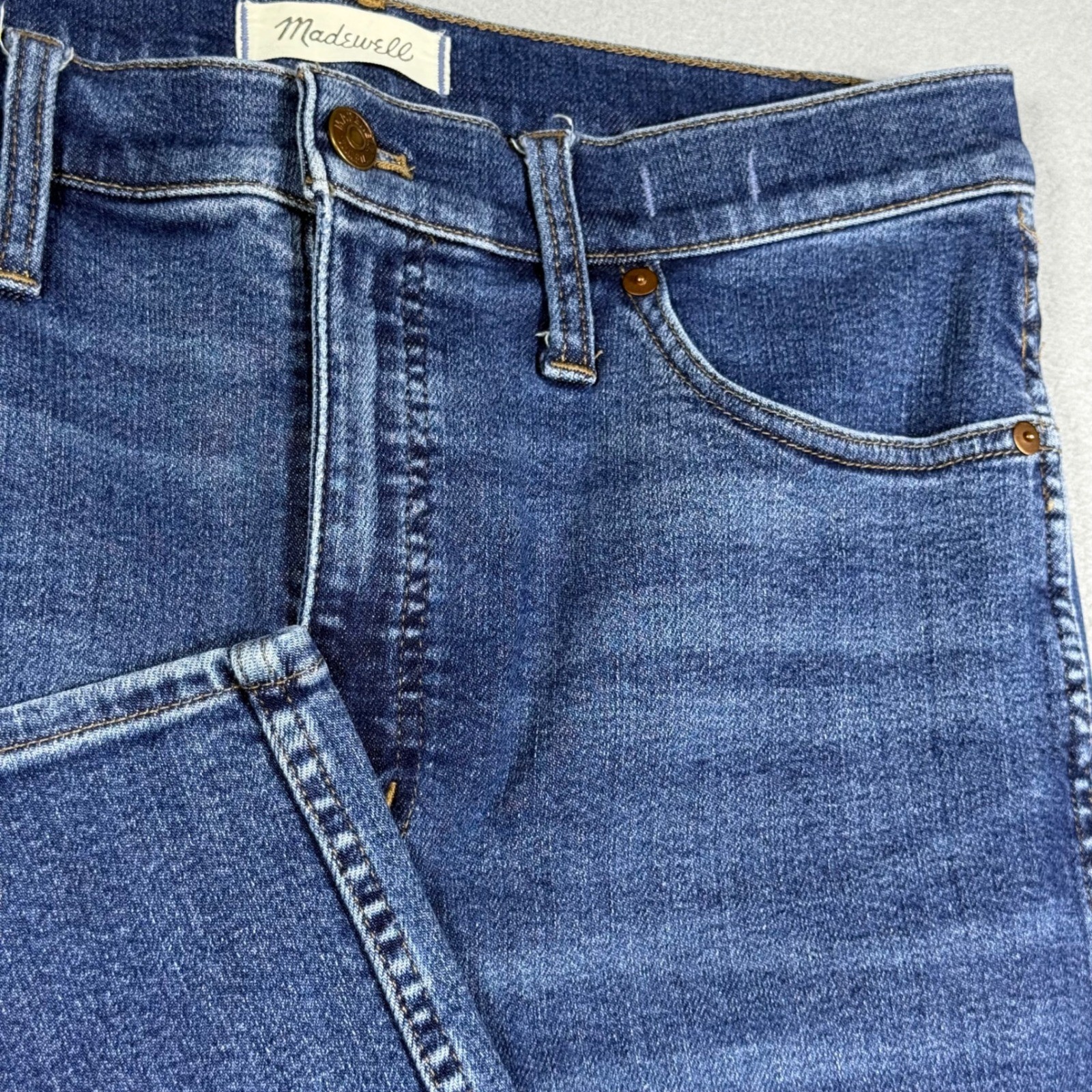 Madewell 10 High-Rise Skinny Jeans Blue Denim Womens 31 Tall