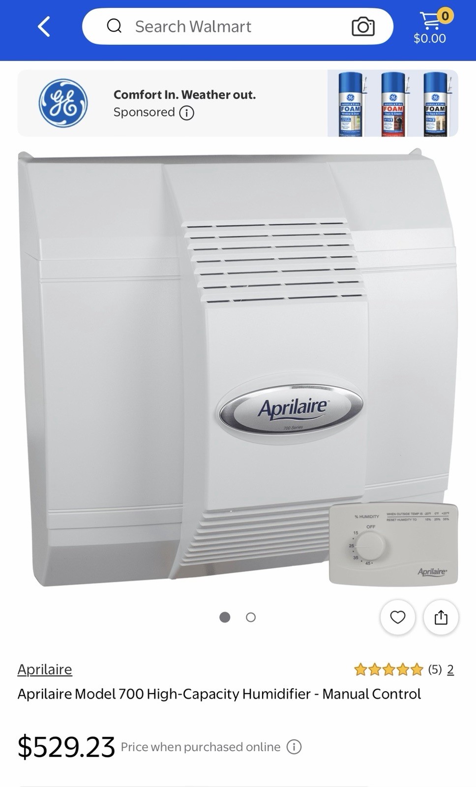 Brand New Sealed Aprilaire 700 Whole House Humidifier