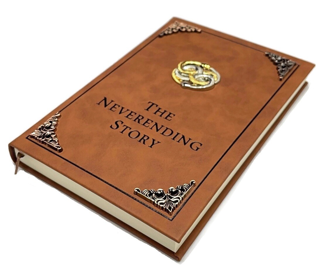 The NEVERENDING STORY BOOK Auryn Bastian Atreyu Replica Novel The NEVERENDING STORY BOOK Auryn Bastian Atreyu Replica Novel