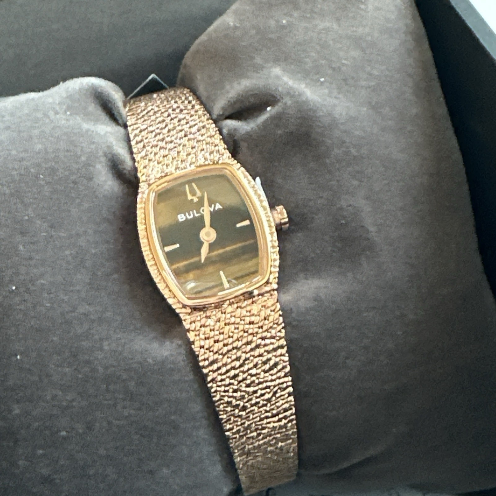 Bulova Goddess of Time Quartz Brown Dial Ladies Watch 97L185