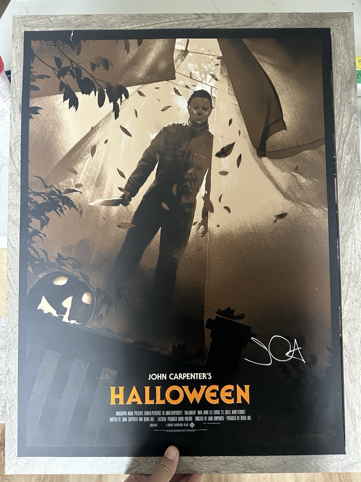 Halloween Vinyl rare Bam Ultra Box 18x24 Signed by John Carpenter Beckett COA Halloween Vinyl rare Bam Ultra Box 18x24 Signed by John Carpenter Beckett COA