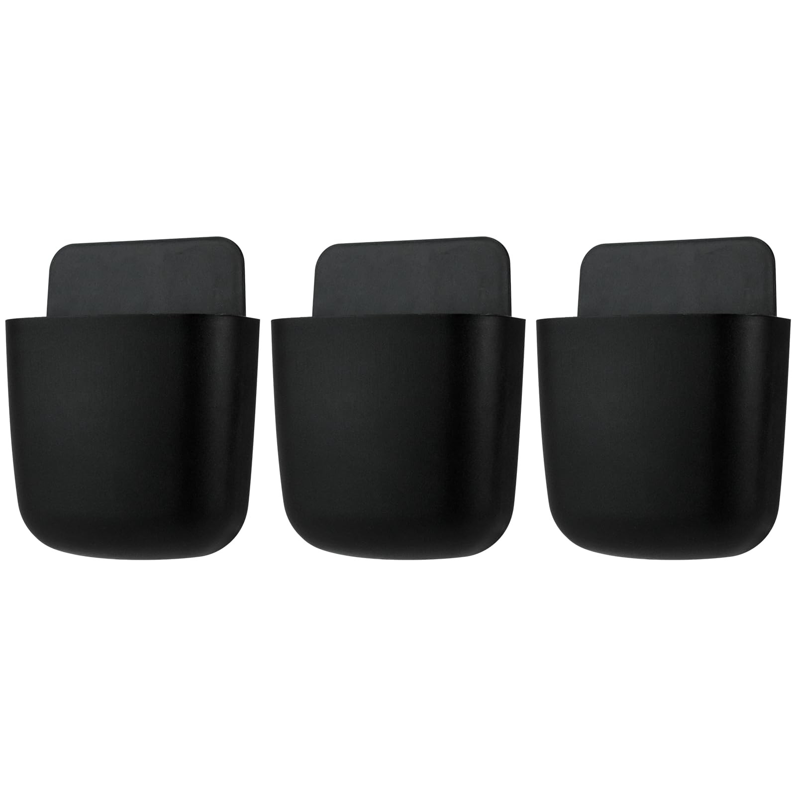 kulusion 3 Pcs Remote Control Holder, Wall Mount Pen Holder Black-3Pcs kulusion 3 Pcs Remote Control Holder, Wall Mount Pen Holder Black-3Pcs