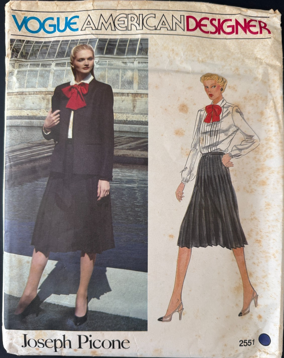 2551 Vogue Joseph Picone American Designer Jacket Blouse Skirt Pattern Size 10 2551 Vogue Joseph Picone American Designer Jacket Blouse Skirt Pattern Size 10