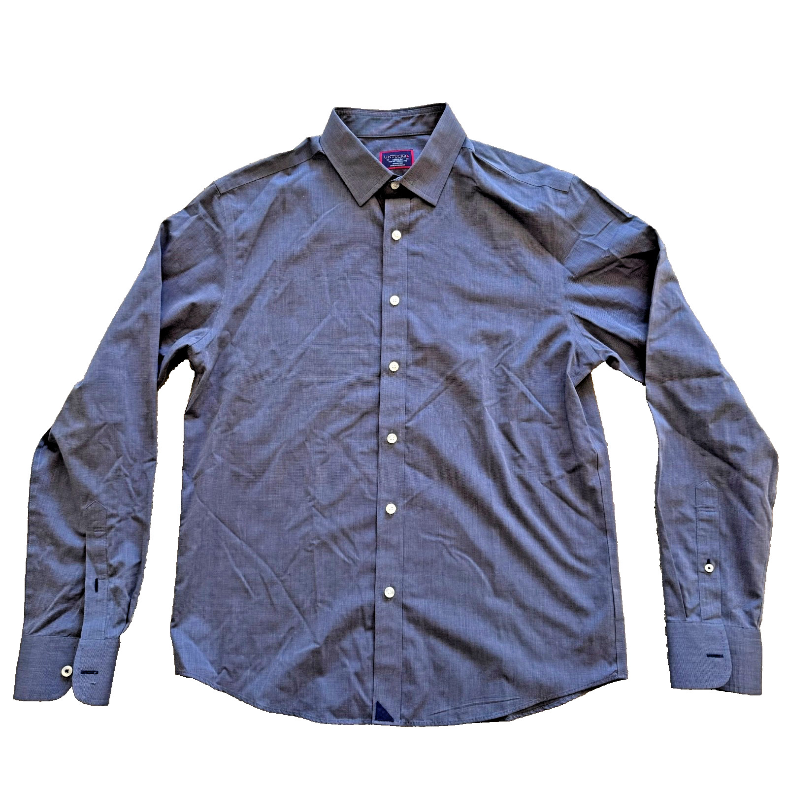 UNTUCKit Orville Button Down Mens Medium Blue Slim Fit Wrinkle Free 31354 UNTUCKit Orville Button Down Mens Medium Blue Slim Fit Wrinkle Free 31354