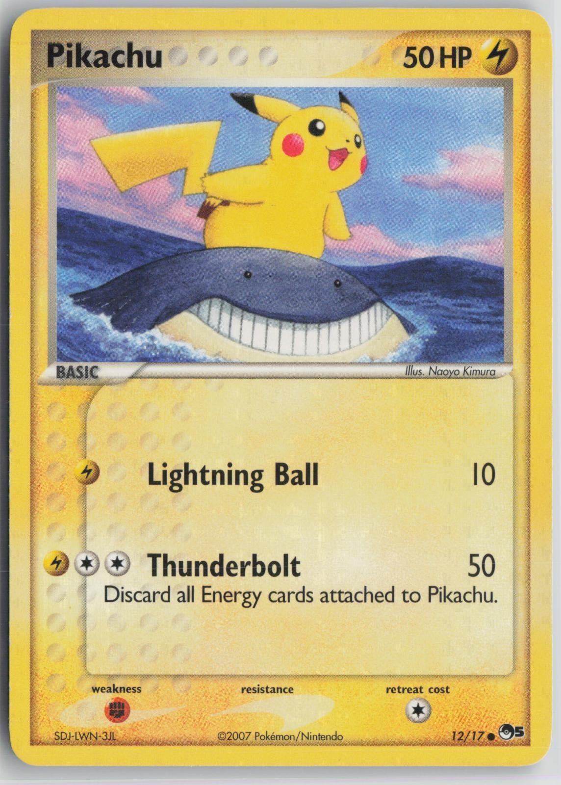 Pikachu 12/17 Common POP Series 5 Pokemon Lightly Played Pikachu 12/17 Common POP Series 5 Pokemon Lightly Played