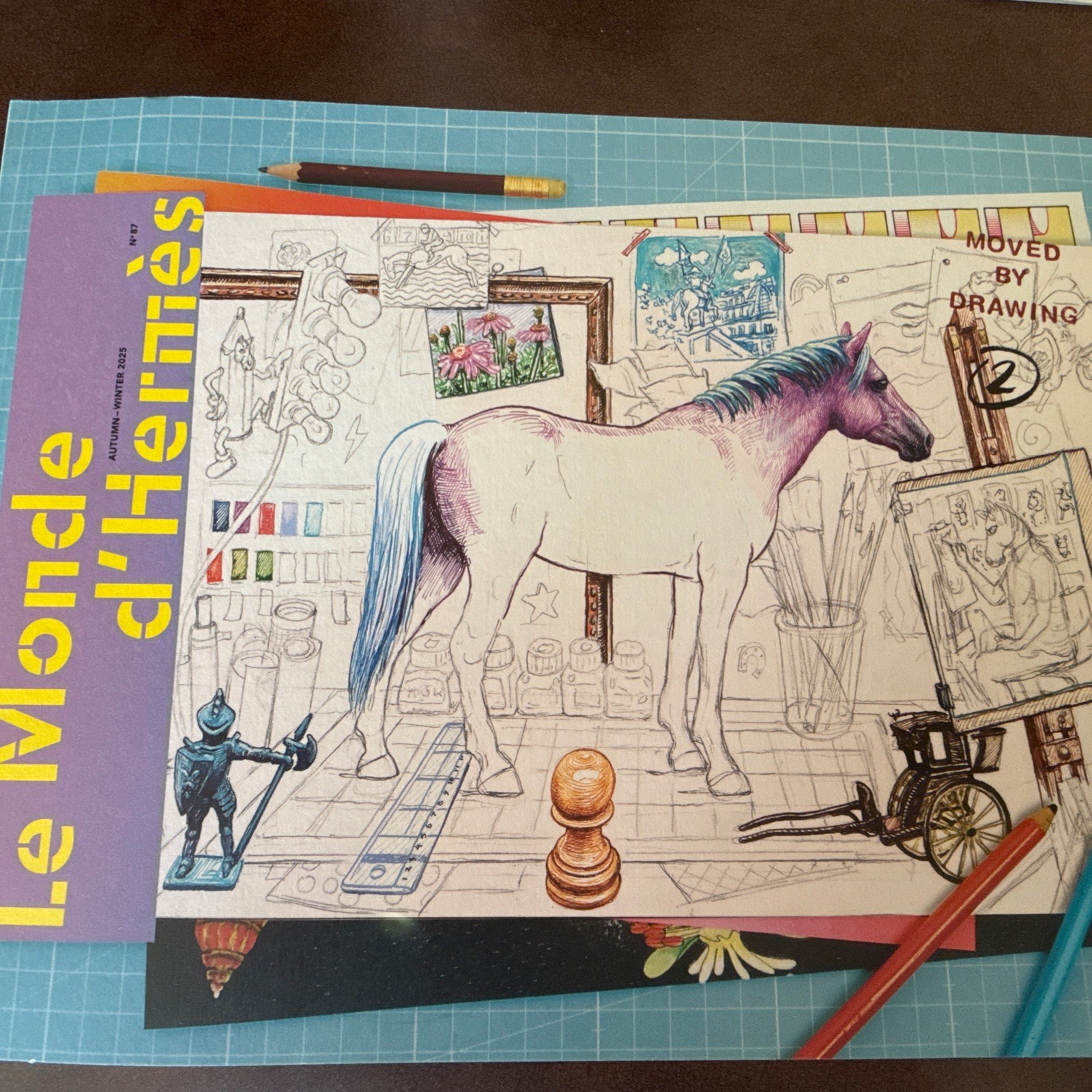 Le Monde d\'Hermes Magazine Moved by Drawing Autumn/Winter 2025 No. 87 Le Monde d\'Hermes Magazine Moved by Drawing Autumn/Winter 2025 No. 87