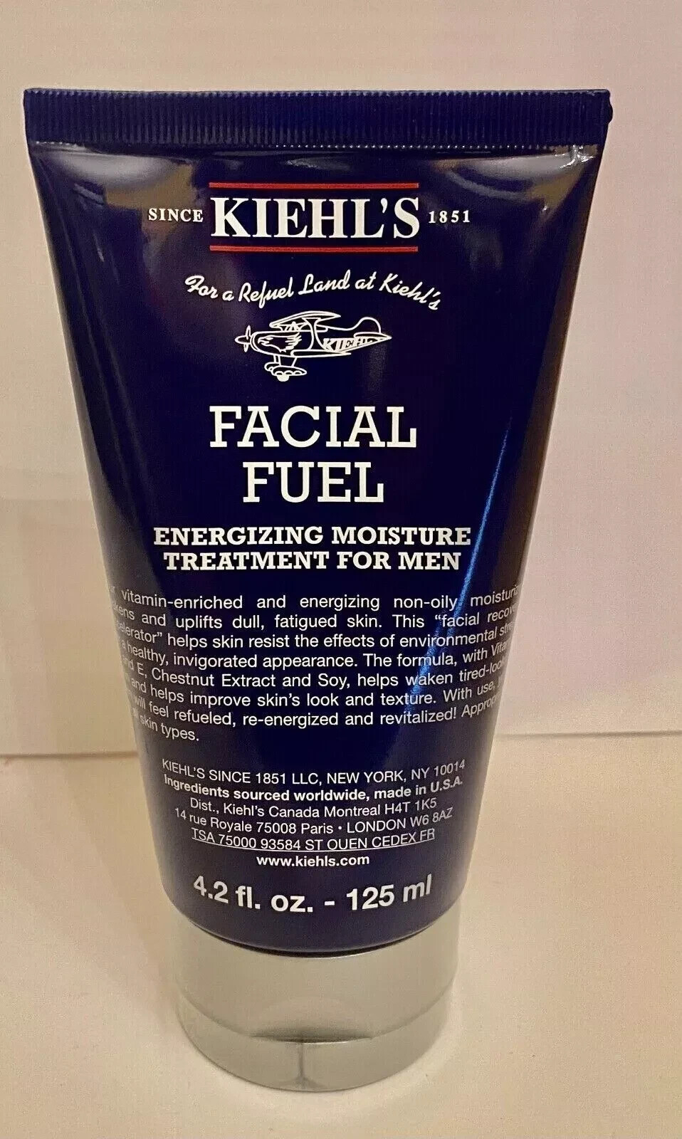 KIEHL'S FACIAL FUEL Energizing moisture treatment for men 4.2oz/ 125ml SEALED KIEHL'S FACIAL FUEL Energizing moisture treatment for men 4.2oz/ 125ml SEALED