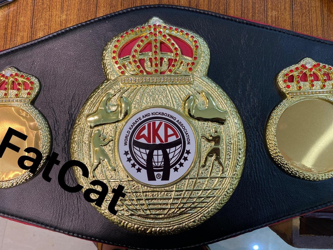 New WKA World Karate and Kick Boxing Wrestling Championship Belt Replica