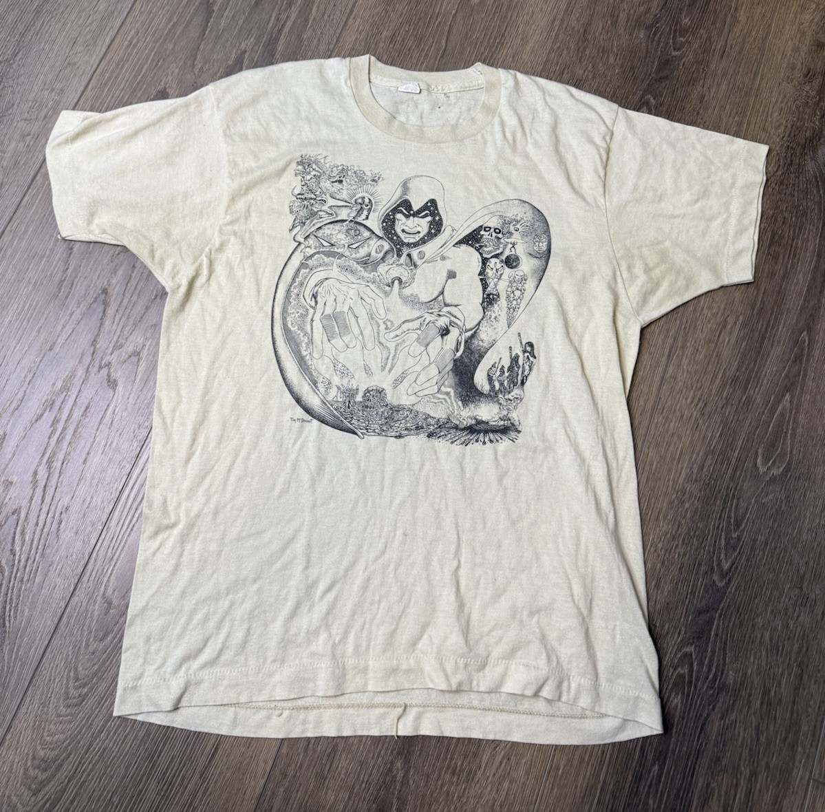 Rare 1980s “The Spectre” Marvel Comic Artist Shirt Tim Mcdermott Size L fits M Rare 1980s “The Spectre” Marvel Comic Artist Shirt Tim Mcdermott Size L fits M