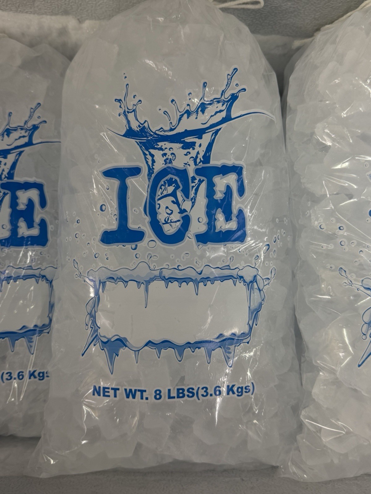 Ice Bags with Drawstring Commercial Grade 8 LB/ 10LB/ 20LB CHOOSE QUANTITY Ice Bags with Drawstring Commercial Grade 8 LB/ 10LB/ 20LB CHOOSE QUANTITY