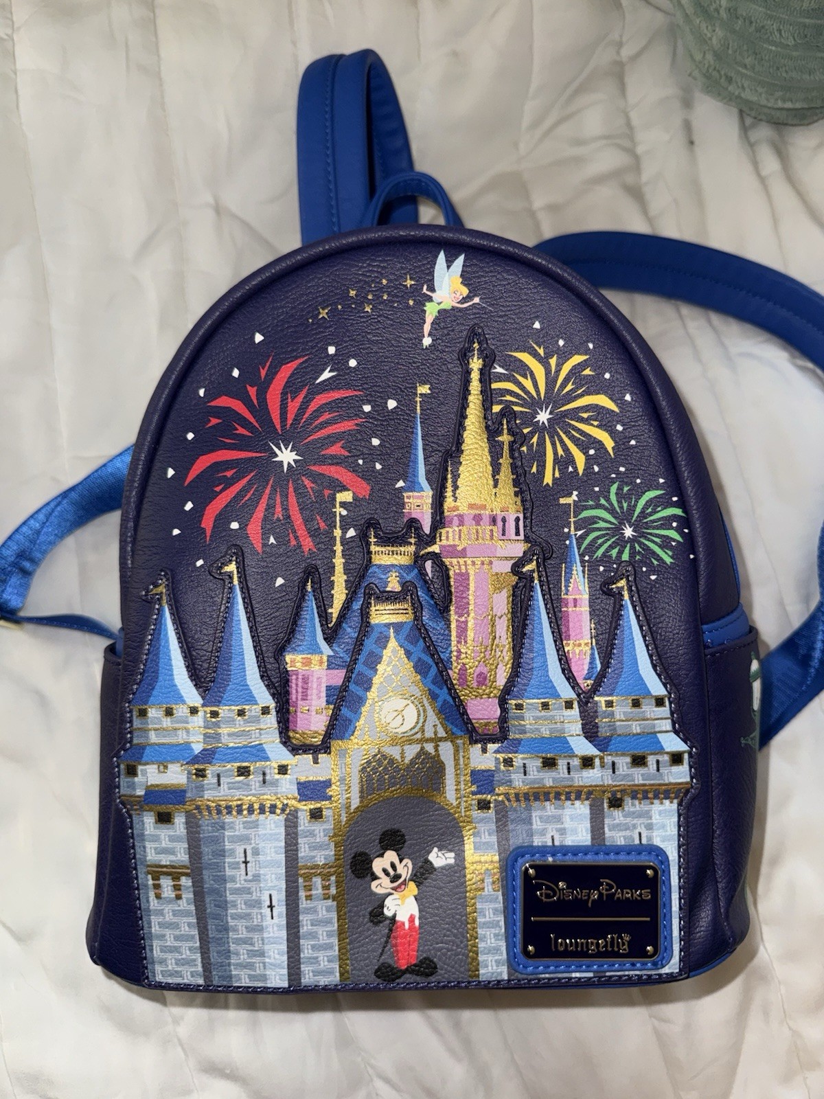 Disney Loungefly Mini Backpack Walt Disney World Cinderella Castle Fireworks Disney Loungefly Mini Backpack Walt Disney World Cinderella Castle Fireworks