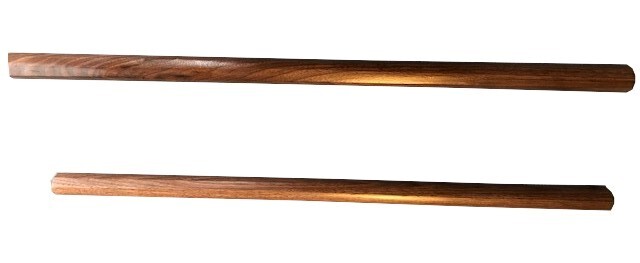 2 Filipino Escrima Kali Arnis Octagonal Black Walnut Hardwood Sticks Set 28\ 2 Filipino Escrima Kali Arnis Octagonal Black Walnut Hardwood Sticks Set 28\