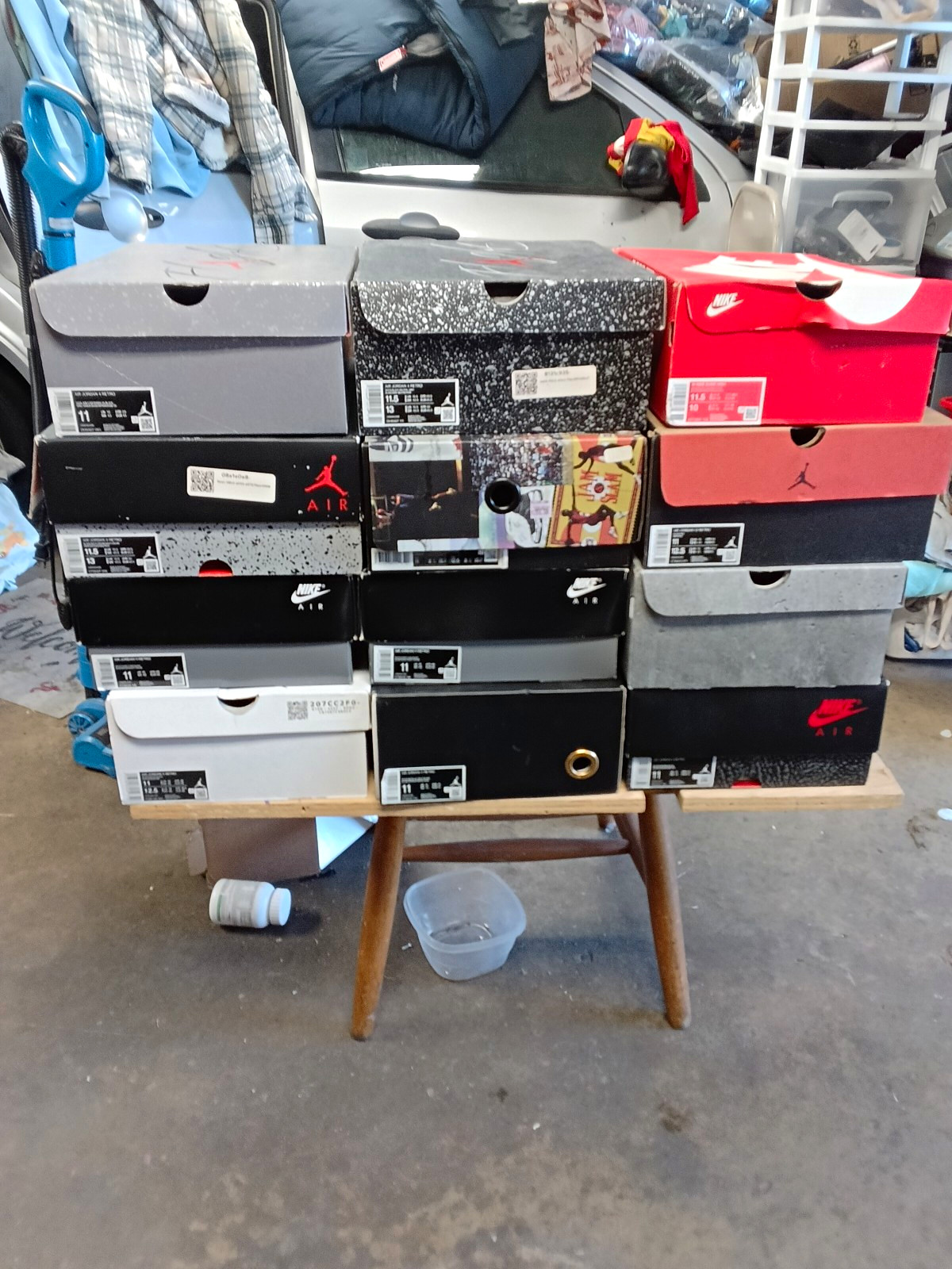 Empty Nike Shoe Boxes Cardboard Multicolor Holds 1 Pair Freestanding Air Jordan Empty Nike Shoe Boxes Cardboard Multicolor Holds 1 Pair Freestanding Air Jordan