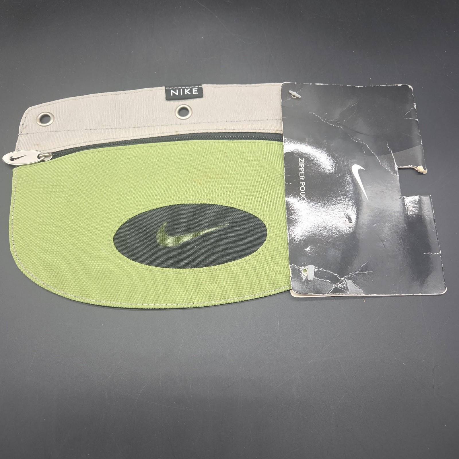 Vintage Nike Mead Binder Organizer Zip Bag Pouch Green Vtg Rare Vintage Nike Mead Binder Organizer Zip Bag Pouch Green Vtg Rare
