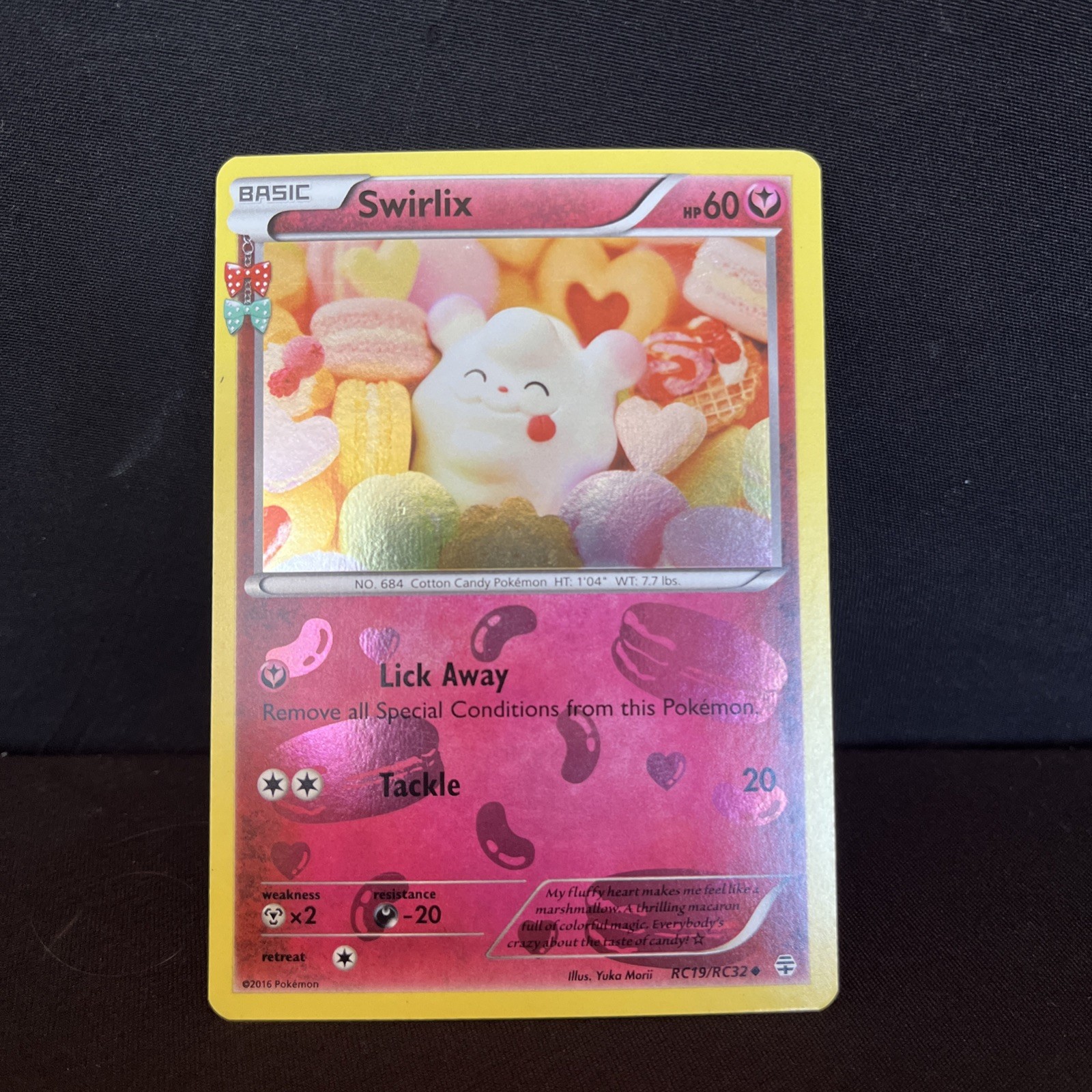 Pokemon Company Swirlix RC19/RC32 Generations Reverse Holo 2016 English mint Pokemon Company Swirlix RC19/RC32 Generations Reverse Holo 2016 English mint