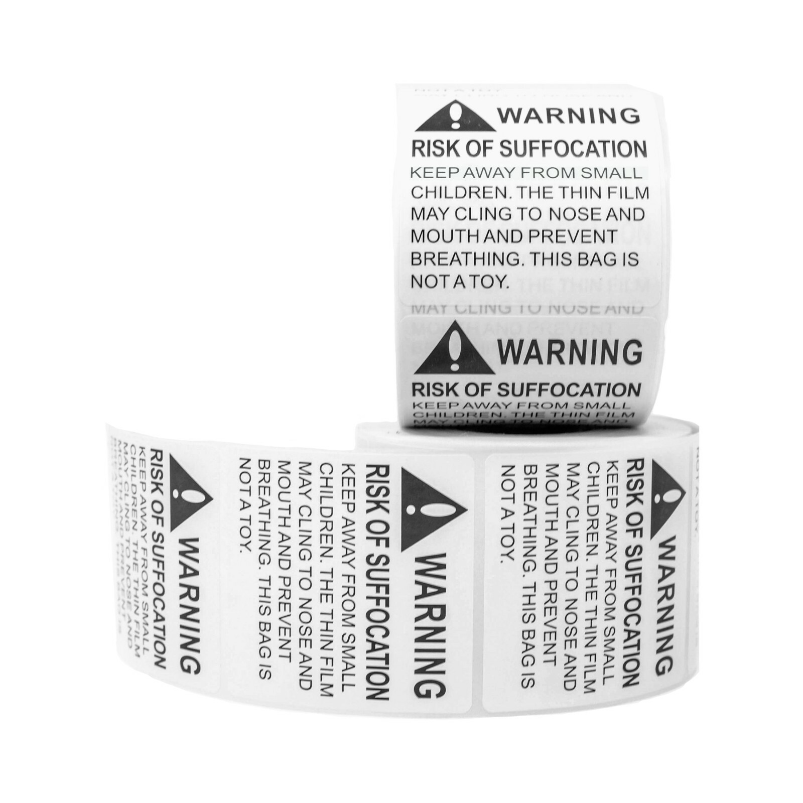 Innovative Haus 2 Rolls x 500 Labels (1,000 Total) Risk of Suffocation Warning Innovative Haus 2 Rolls x 500 Labels (1,000 Total) Risk of Suffocation Warning