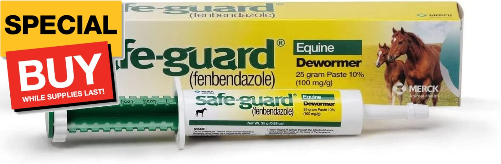 Animal Safe Guard 25 Gram Paste Equine Dewormer Animal Safe Guard 25 Gram Paste Equine Dewormer