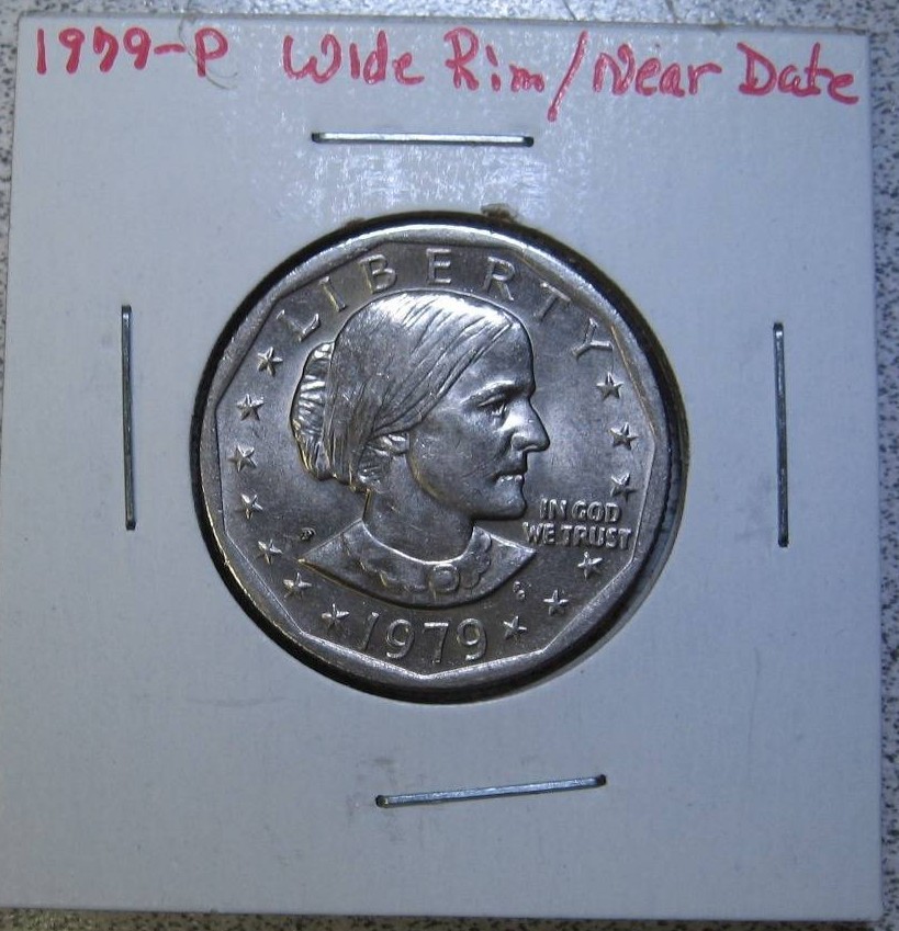 1979-P Susan B Anthony Dollar Wide Rim / Near Date