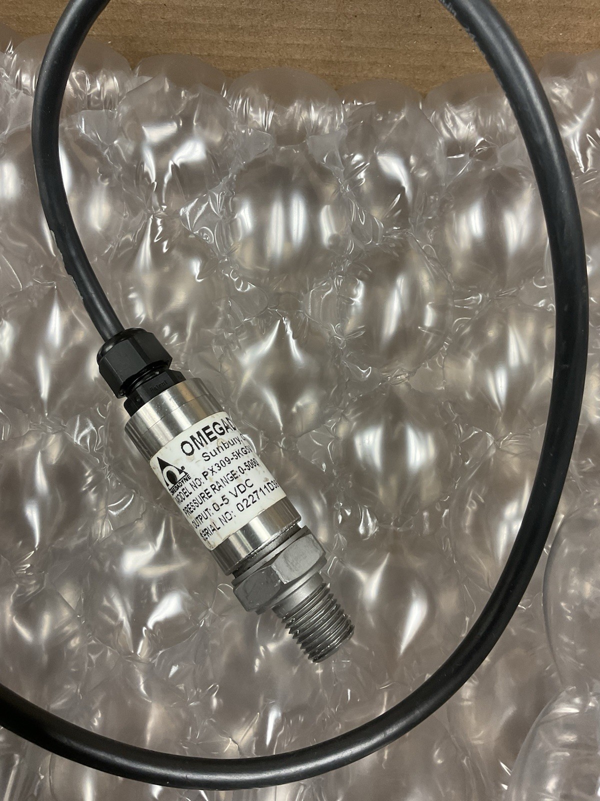 OMEGADYNE PX309-5KG5V Pressure Range 0-5000 PSIG