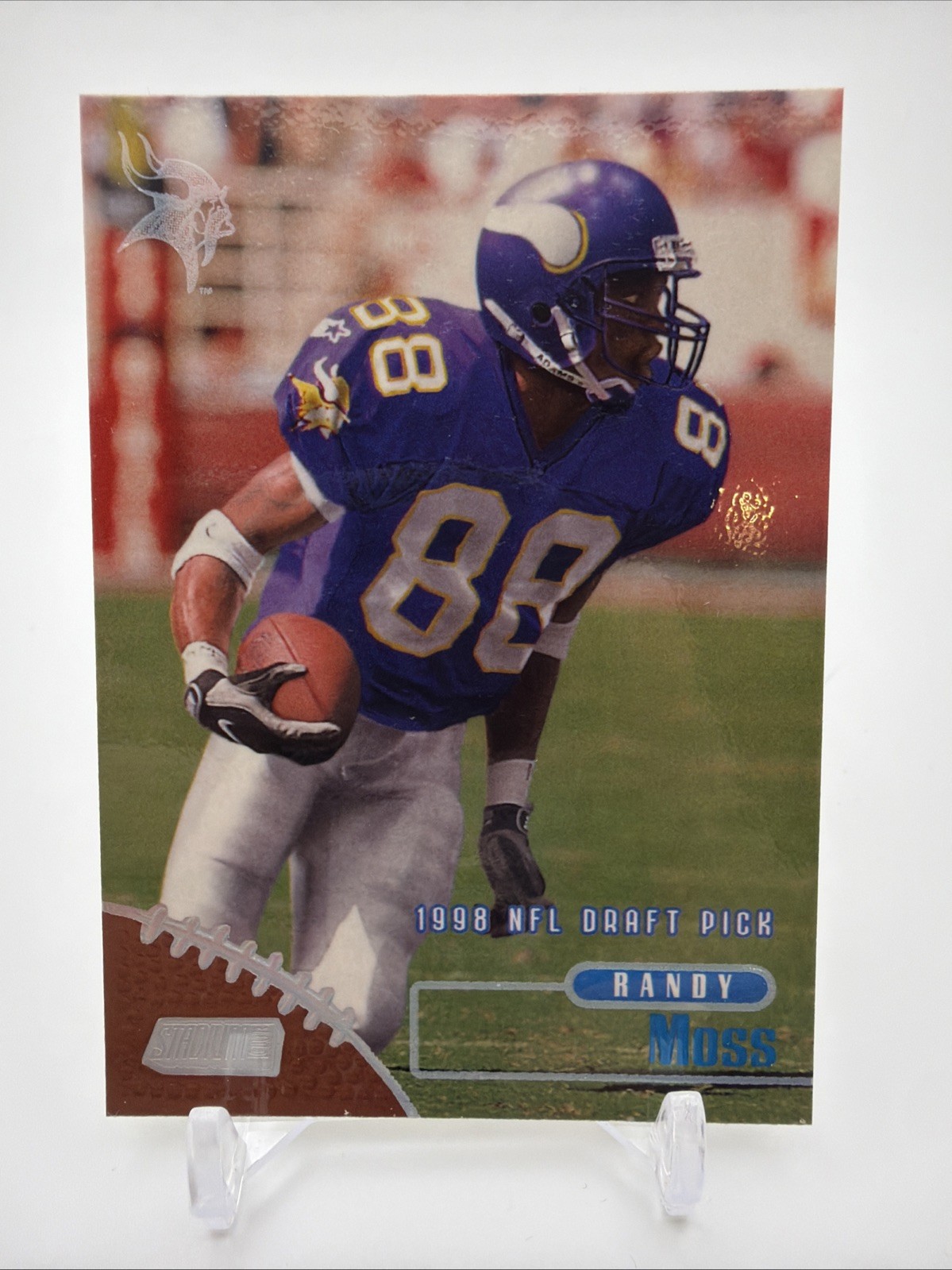 1998 Topps Stadium Club - 1998 NFL Draft Pick Randy Moss #189 (RC) 1998 Topps Stadium Club - 1998 NFL Draft Pick Randy Moss #189 (RC)