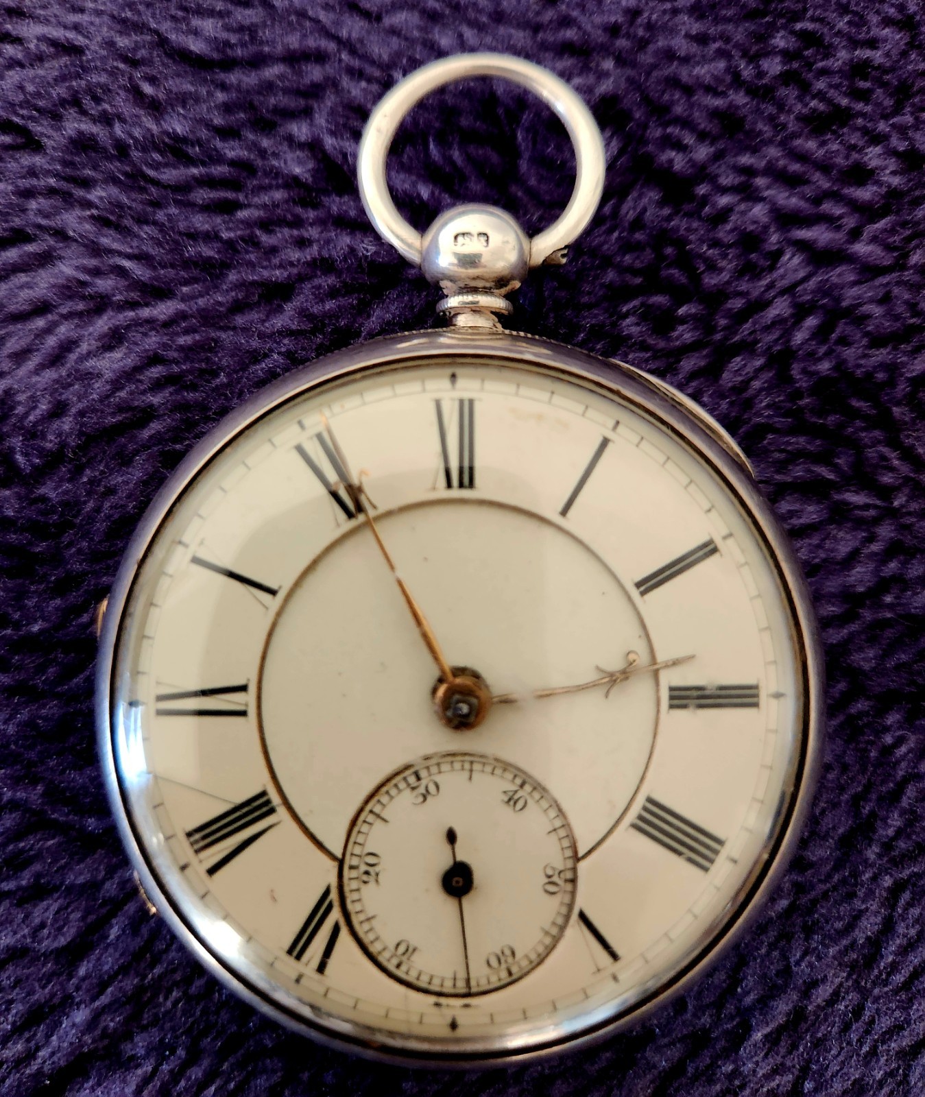 1872 Victorian Sterling Silver Pocket Watch WGH Fusee Chain Coin Fobs Repair