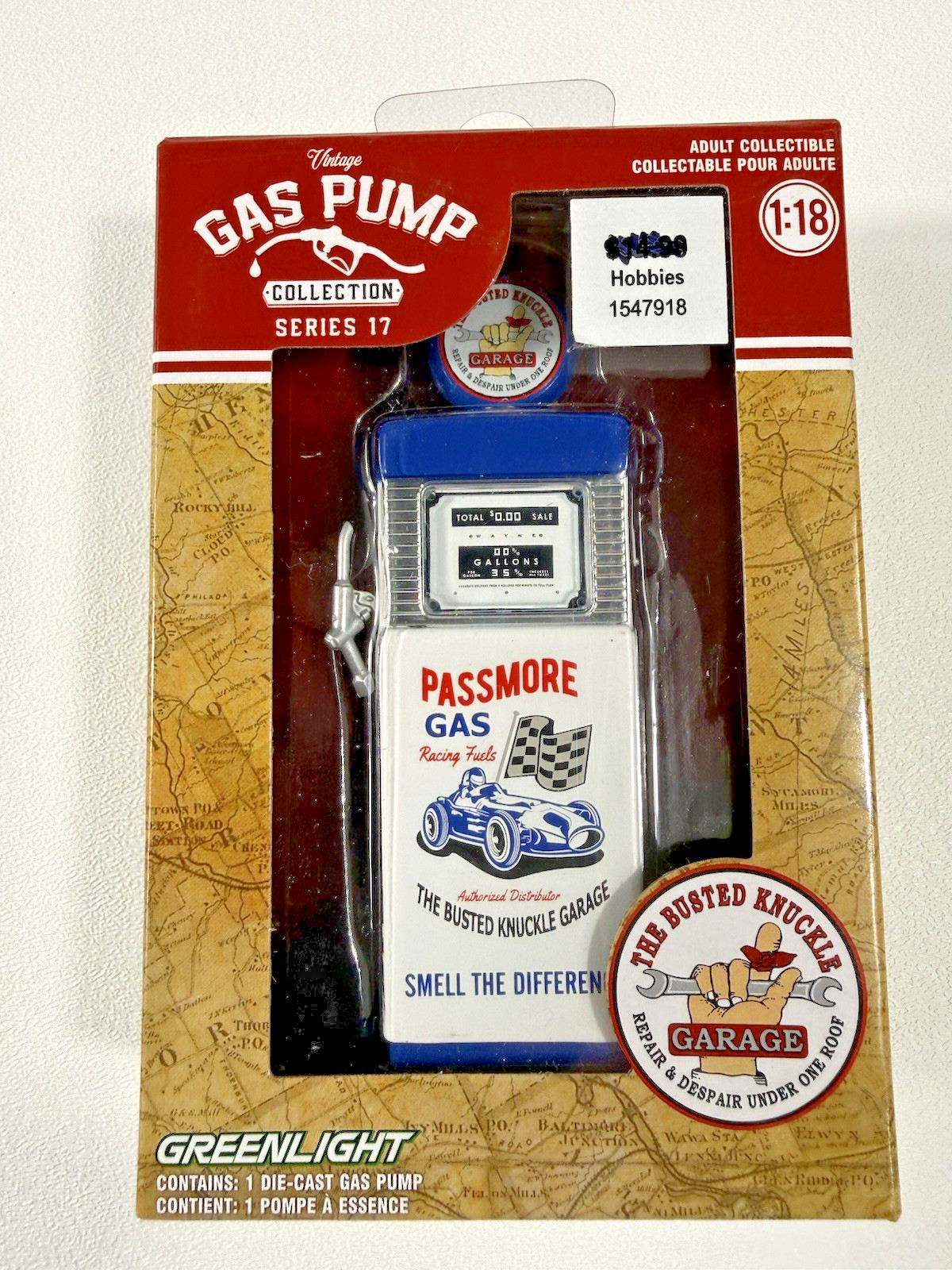 GreenLight Busted Knuckle 1951 Wayne 505 Gas Pump GreenLight Busted Knuckle 1951 Wayne 505 Gas Pump