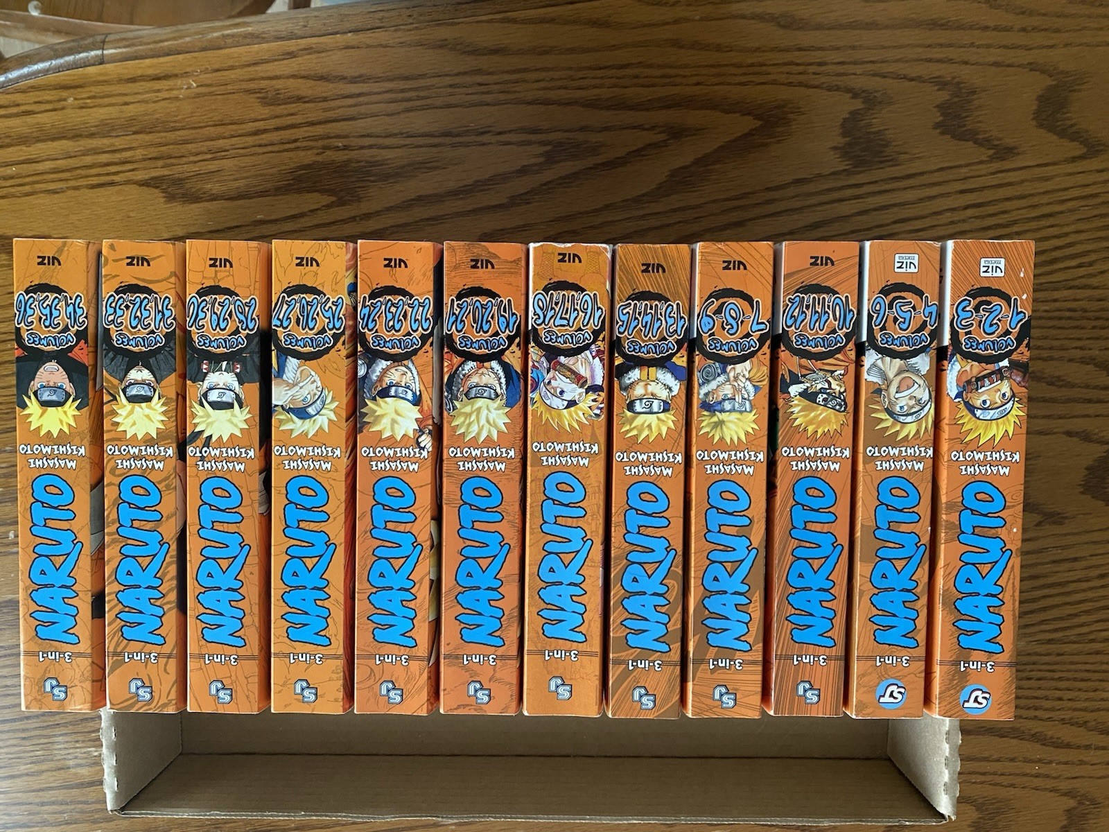 Naruto Manga Comic Books 1-36 Completely In 3 In 1 Volumes English Versión Naruto Manga Comic Books 1-36 Completely In 3 In 1 Volumes English Versión