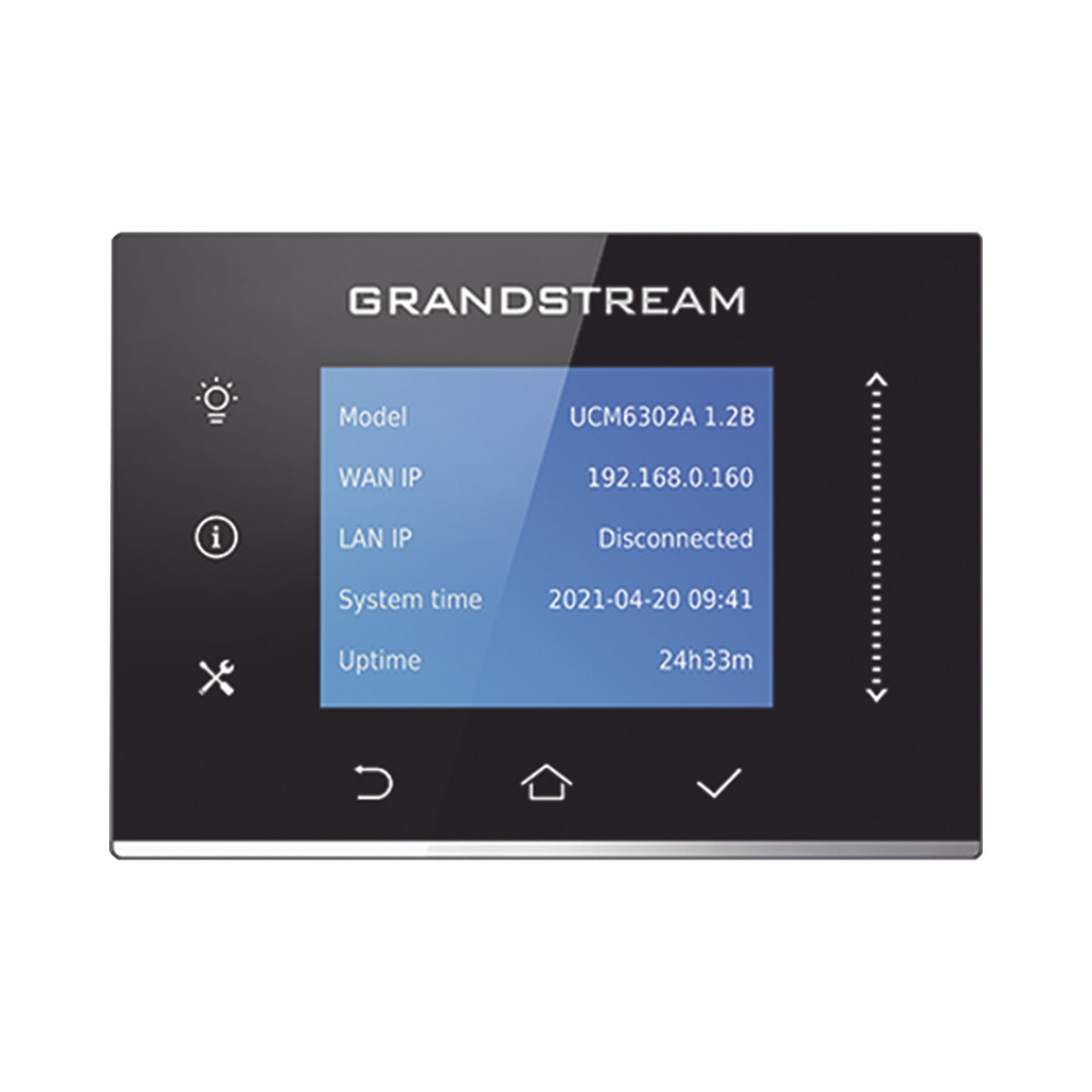 Grandstream UCM6302A Switch 500 Users and 75 Concurrent Calls, 2 FXO, 2FXS, for