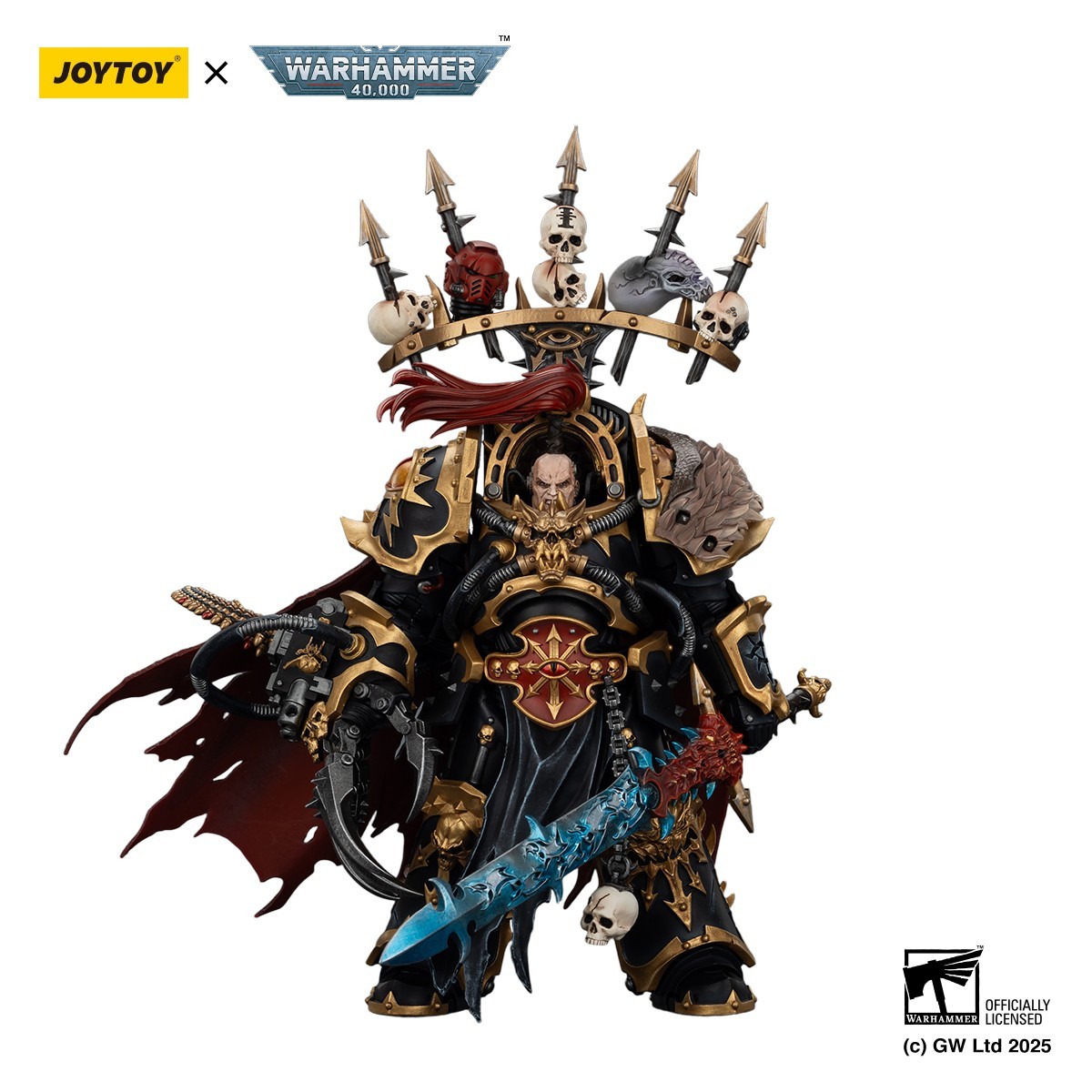 JOYTOY Warhammer 40K 1/18 Action Figure Black Legion Abaddon the Despoiler Model