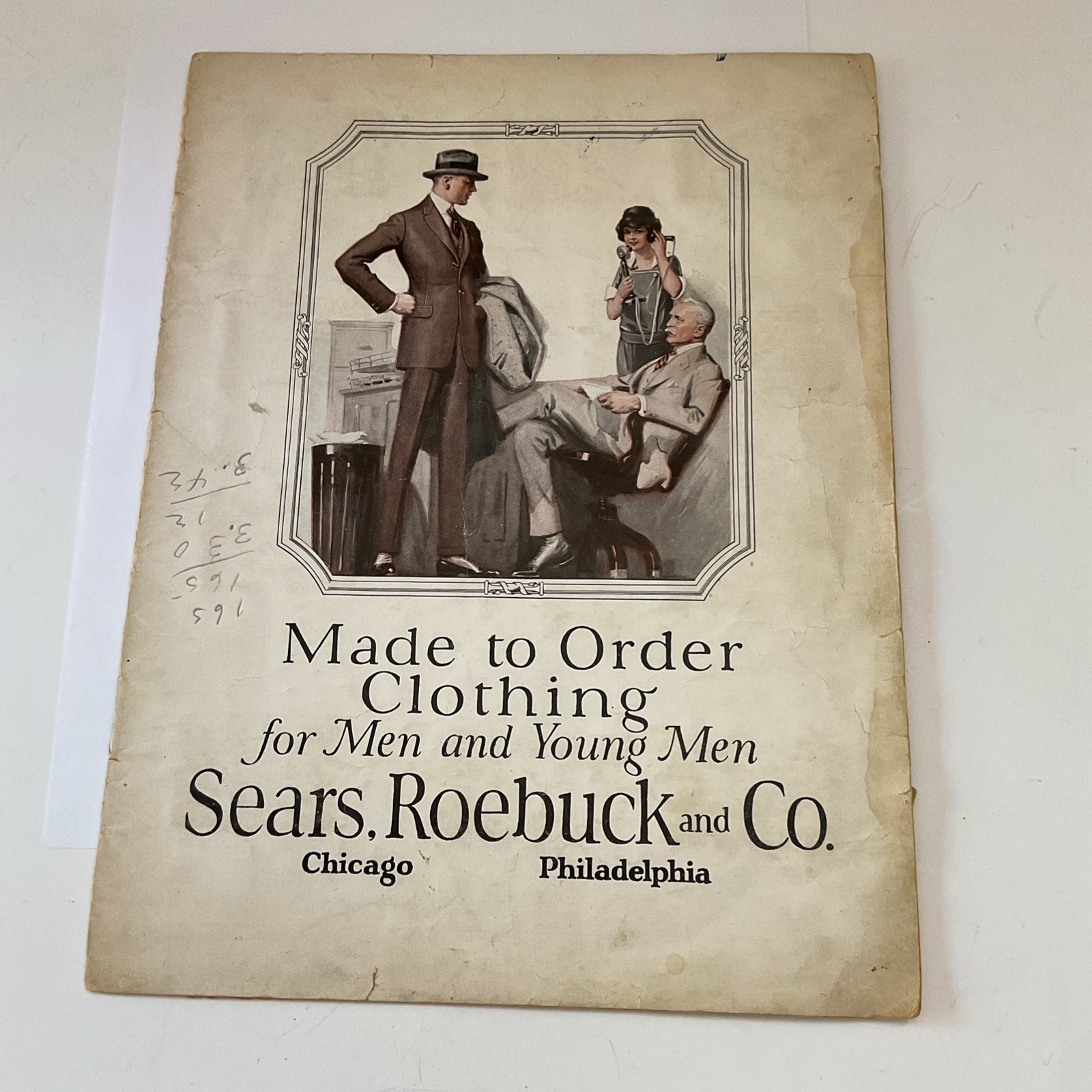 Sears Roebuck Made To Order Clothing For Men 1924 With Order Form Fair Condition Sears Roebuck Made To Order Clothing For Men 1924 With Order Form Fair Condition